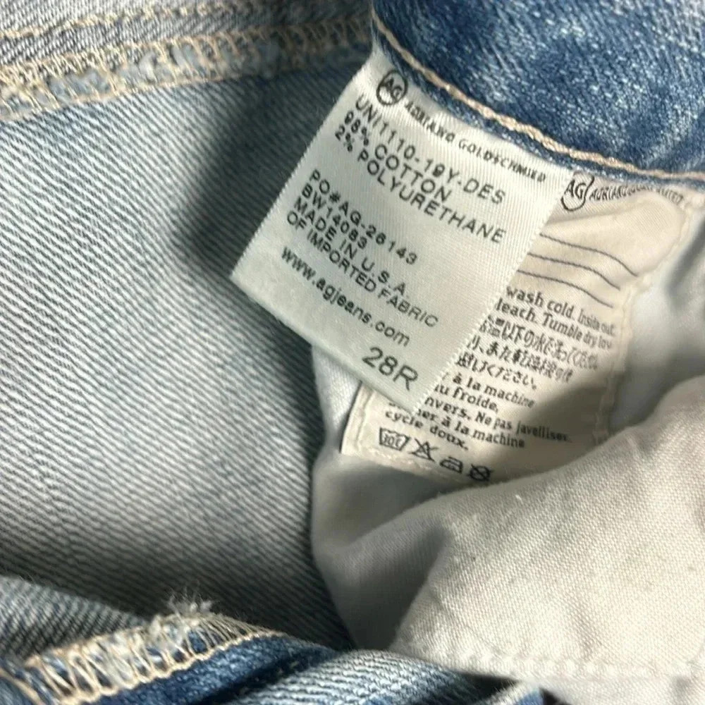 AG Adriano Goldschmied The Stilt Cigarette Leg Jeans | Low-Rise Women’s Size 28R - Picture 9 of 10